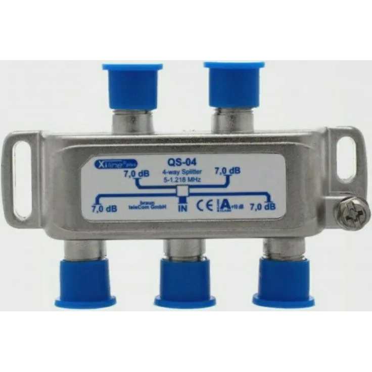 BRAUNTELECOM QS04 F-4-fach Verteiler 5-1.218 MHz (50004001)