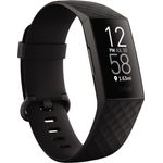 Fitbit Charge 4 Fitness-Tracker GPS, Unisex, S, L, Aluminiumgehäuse, Schwarz