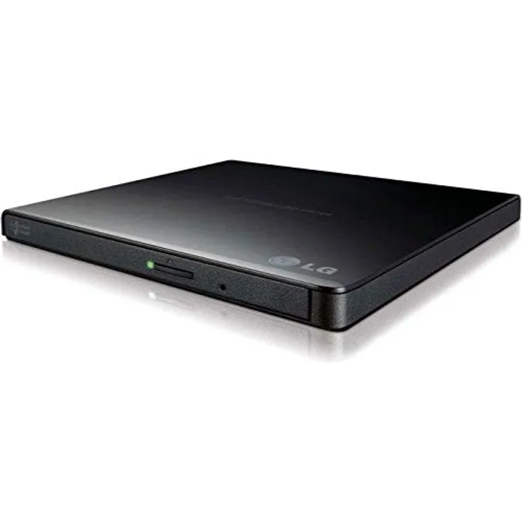 Hitachi-LG GP57 Externer Portabler Super-Multi DVD-Brenner, Schwarz