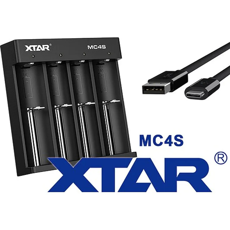 Xtar Schnell-Ladegeräte MC4S für Li-Ion Akkus & NiMH
