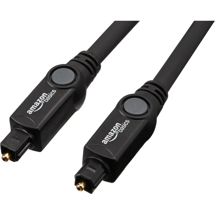 AmazonBasics Toslink Optisches Digital-Audiokabel, 3 m