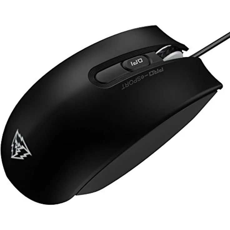 ThunderX3 TM40 - Professionelle Gaming-Maus (Sensor AVAGO 9800, LED-Hintergrundbeleuchtung, Omron-Schalter, Absolute Anpassung) Schwarze Farbe