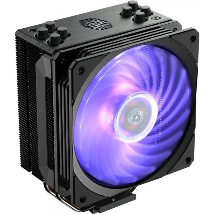 Cooler Master Hyper 212 RGB - Black Edition - Prozessorkühler - (für: LGA1156, AM2, AM2+, LGA1366, AM3, LGA1155, AM3+, LGA2011, FM1, FM2, LGA1150, FM2+, LGA2011-3, LGA1151, AM4, LGA2066) - Aluminium - 120 mm - Gun Metal Black (RR-212S-20PC-R1)