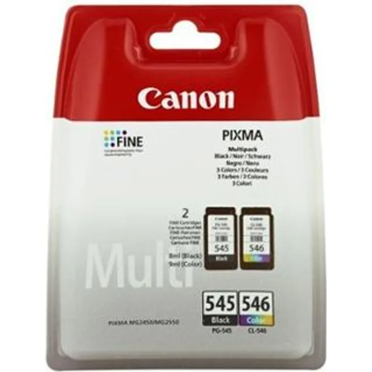 Canon Tinte PG-545XL/CL-546XL schwarz/dreifarbig hohe Kapazität Multipack (8286B005)