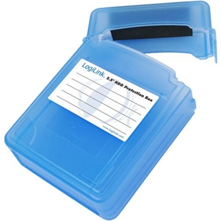 LogiLink UA0132 Festplatte Schutzhülle für 2x 6,4 cm (2,5 Zoll) HDD, blau – Bild 1