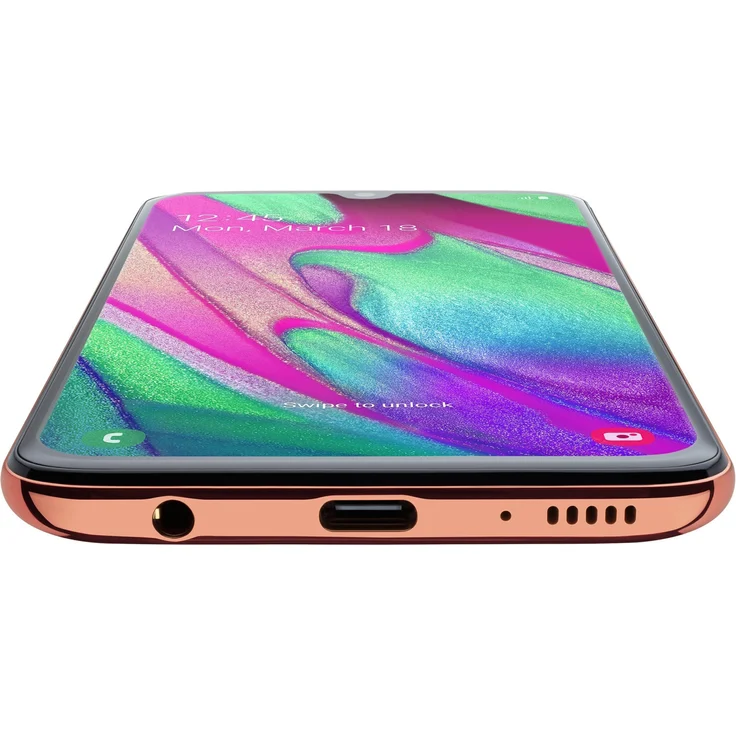 Samsung Galaxy A40 Smartphone 14,92cm (5,9 Zoll) Super AMOLED-Display, 64GB interner Speicher, 4GB RAM, Dual-SIM, Android, Coral – Bild 5