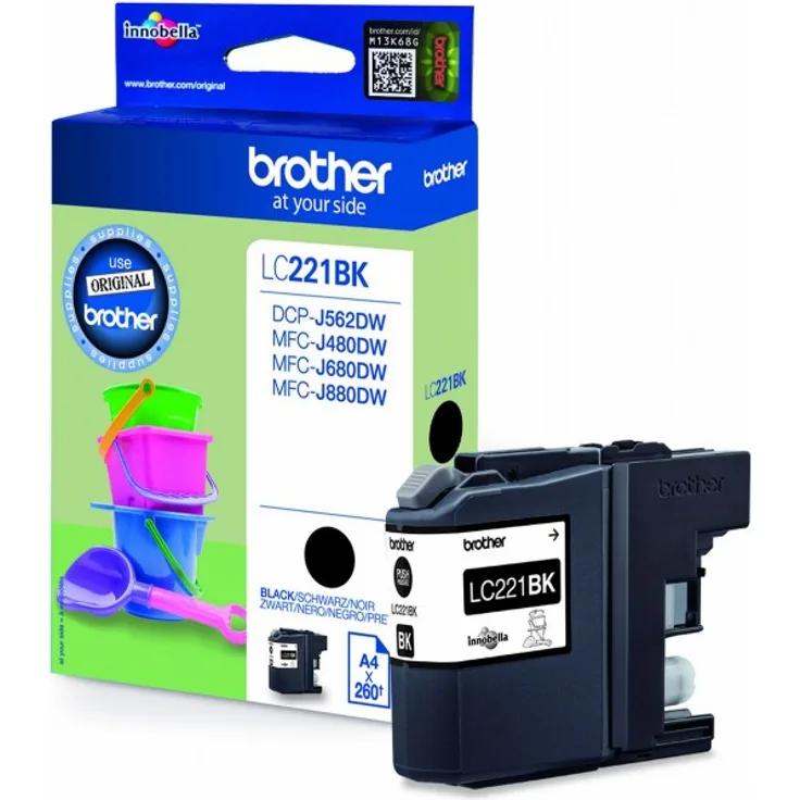 Brother LC-221BK 260Seiten Schwarz Tintenpatrone