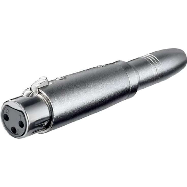 XLR Adapter 3-polig XLR Kupplung auf 6.3mm mono Kuppl.