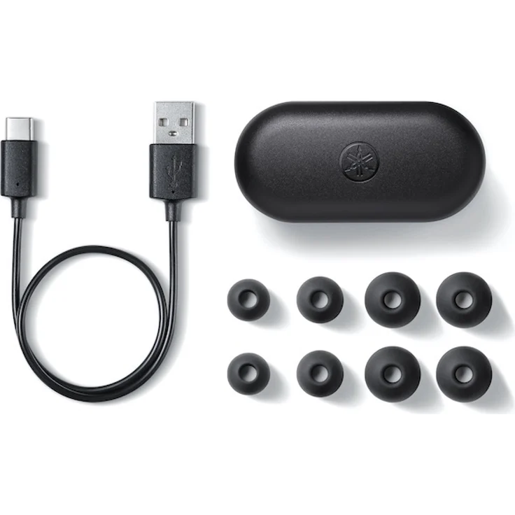 Yamaha TW-E3B True Wireless In-Ear-Kopfhörer mit Bluetooth, Mikrofon, geeignet für Sport, spritzwassergeschützt, wasserdicht, schwarz – Bild 5