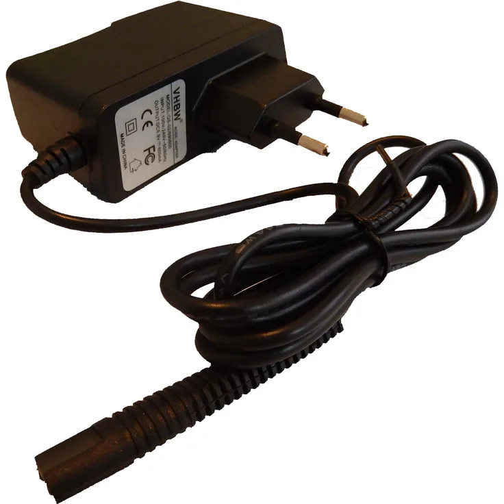 vhbw 220V Netzteil Ladegerät (6V/0.6A) passend für Braun Series 1 40, 150, 150S-1 (Type 5685), 130, 130s-1, 815 (Typ 5683), 130 Rasierer
