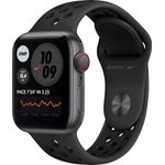 Apple Watch Nike Series 6 Smartwatch GPS + Cellular, 40mm, Aluminiumgehäuse Space Grau, Sportarmband Anthracite/Schwarz