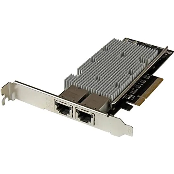 StarTech.com 2 Port PCI Express 10GBase-T Ethernet Netzwerkkarte, 10GbE Ethernet Adapter mit Intel X540 Chip