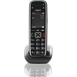 Gigaset E720HX elegantes IP-/Seniorentelefon zum Anschluss an Basisstationen oder Router (DECT Telefon mit Rufnummeransage, Bluetooth, SOS Funktion, einfacher Bedienung), VoIP-Telefon, schwarz