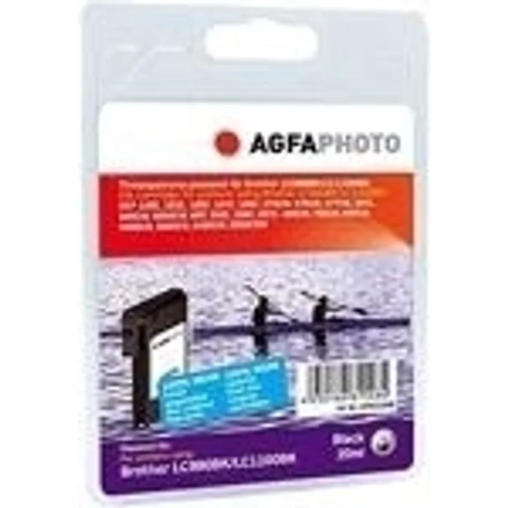 AgfaPhoto APB1100BD Tinte für Brother MFC6490CW, 17 ml, schwarz