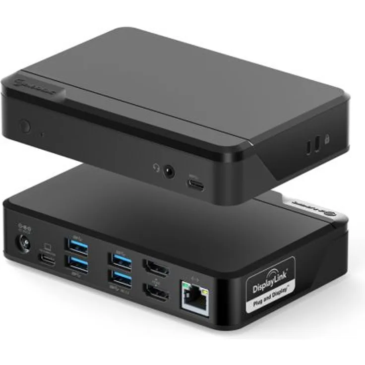 ALOGIC Universal Twin HD-Dockingstation mit USB-C- und USB-A-Kompatibilität - Dual Display 1080p bei 60 Hz