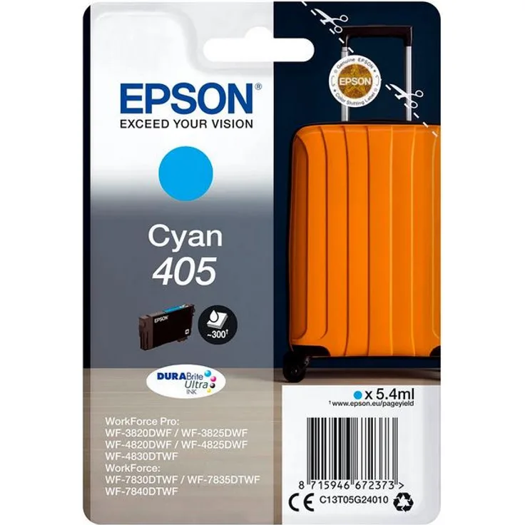 Epson 405 - 5,4 ml - Cyan - Original - Blisterverpackung - Tintenpatrone (C13T05G24010)