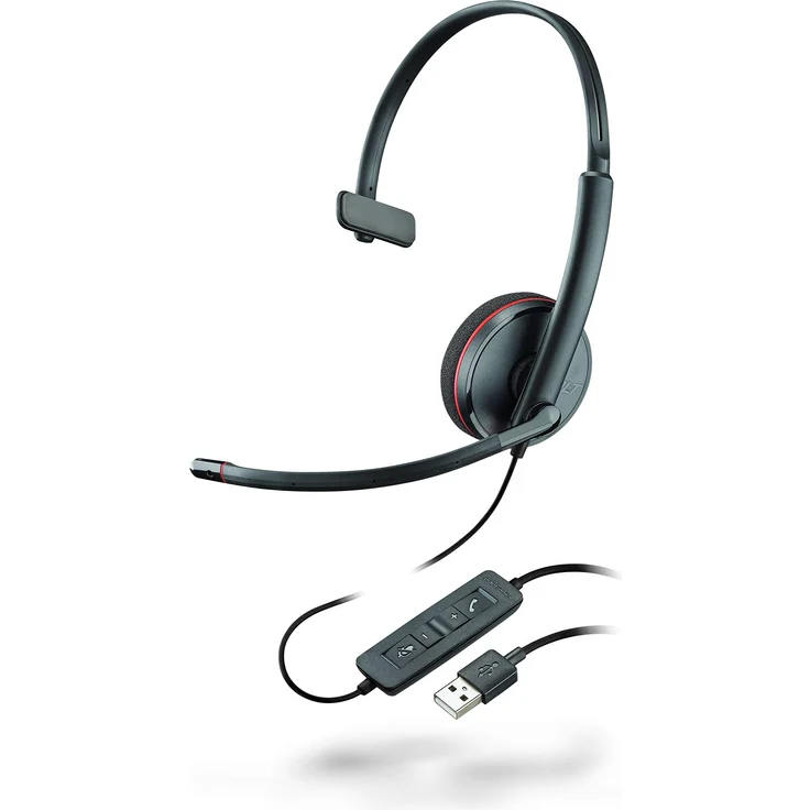 Plantronics Mono-USB-Headset Blackwire C3210 Schwarz – Bild 1