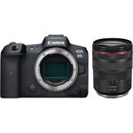 Canon EOS R5 Vollformat Systemkamera - Gehäuse (spiegellos, 45 MP, 8K-RAW-Video, 5-Achsen Bildstabilisator, 8 cm (3,2 Zoll) LCD II, WLAN, Bluetooth, USB 3.1, Dual Pixel CMOS AF II) schwarz inkl. RF 24-105mm f4 L IS USM