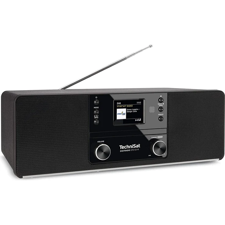 TechniSat DigitRadio 370 CD IR CD-Radio mit Bluetooth, WLAN, Wecker, TFT-Display, Wecker, schwarz – Bild 3