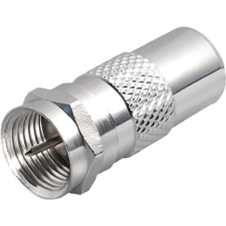 Kompaktadapter F-Stecker - Koaxstecker 9,5 mm