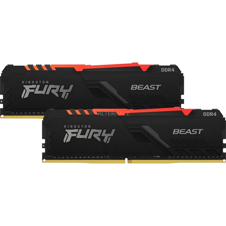 Kingston Fury DIMM 64 GB DDR4-3600 Kit Arbeitsspeicher, schwarz - Preisvergleich