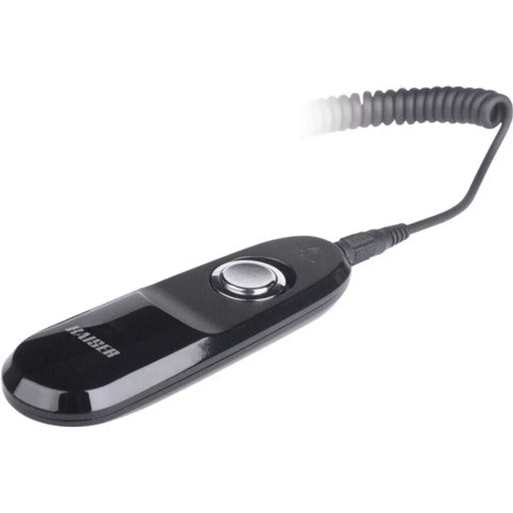 Kaiser Fototechnik 6187 MonoCR-C2 Kabel-Fernauslöser (2,5mm Klinkenstecker) für Canon 100D-650D-700D-60D-70D-Fuji X-E1-Pentax K-3 (ersetzt Canon RS-60E3) schwarz