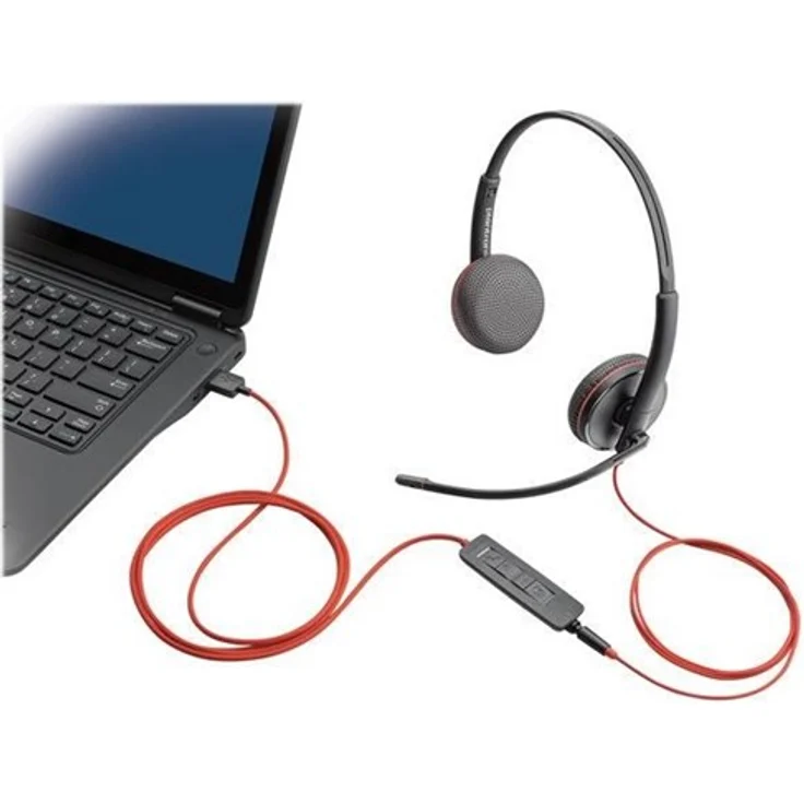 Plantronics PLAN Blackwire 3225 duo USB-A, schwarz – Bild 2