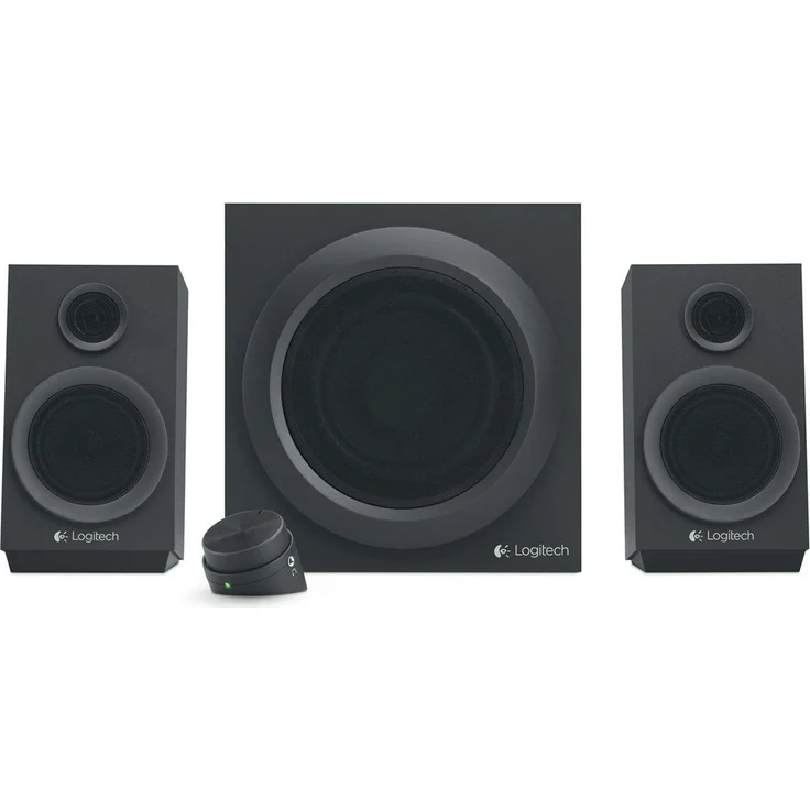 Logitech Z333 2.1 Lautsprecher-System mit Subwoofer, Satter Bass, 80 Watt Spitzenleistung, 3,5 mm & Cinch-Eingänge, Multi Device, Steuergerät, EU Stecker, PC-PS4-Xbox-TV-Smartphone-Tablet - schwarz - Preisvergleich – Bild 3