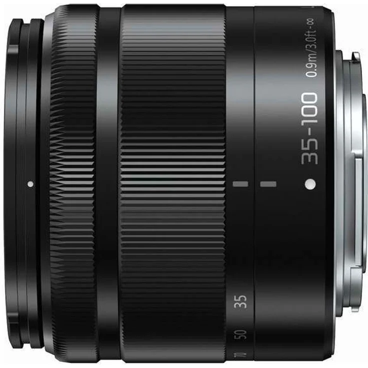 Panasonic H-FS35100E LUMIX G Vario Telezoom 35-100 mm F4.0-5.6 ASPH. Objektiv (70-200 mm KB, O.I.S. Bildstabilisator) schwarz – Bild 1