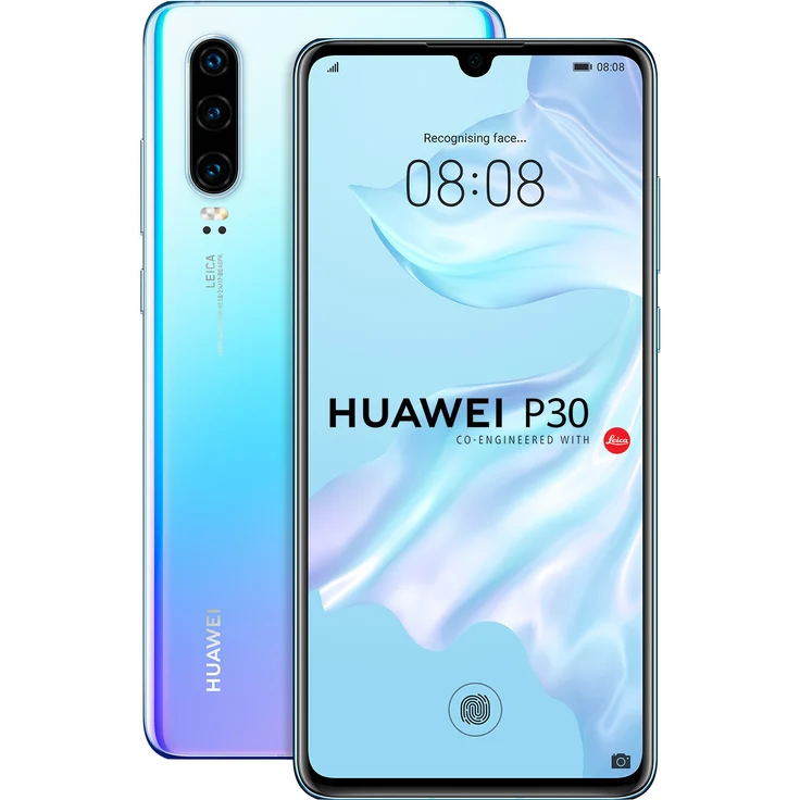 Huawei P30 Smartphone 15,49cm (6,1 Zoll) OLED-Display, 128GB interner Speicher, 6GB RAM, Dual-SIM, Android, Breathing Crystal – Bild 2