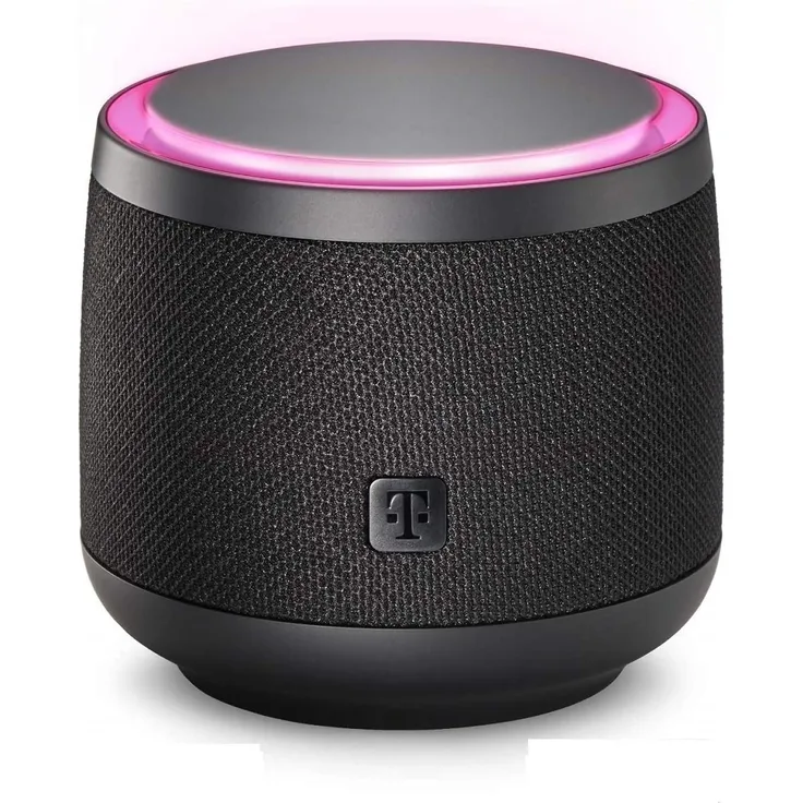 Telekom Magenta Smart Speaker WLAN-Lautsprecher mit Alexa, geeignet für Indoor, Outdoor, schwarz