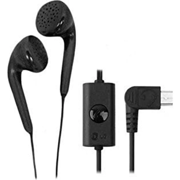 LG SGEY0003218 In-Ear Kopfhörer mit Mikrofon, schwarz – Bild 2
