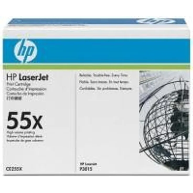 HP 55X Schwarz Original LaserJet Tonerkartusche mit hoher Reichweite (CE255X)