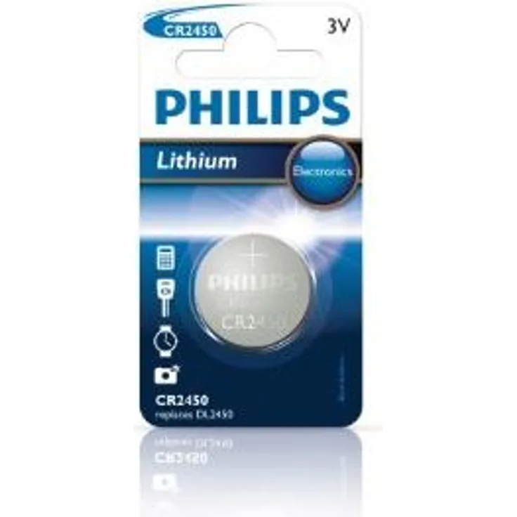 Philips CR2450-10B Batteries and Lamps, Silber-schwarz