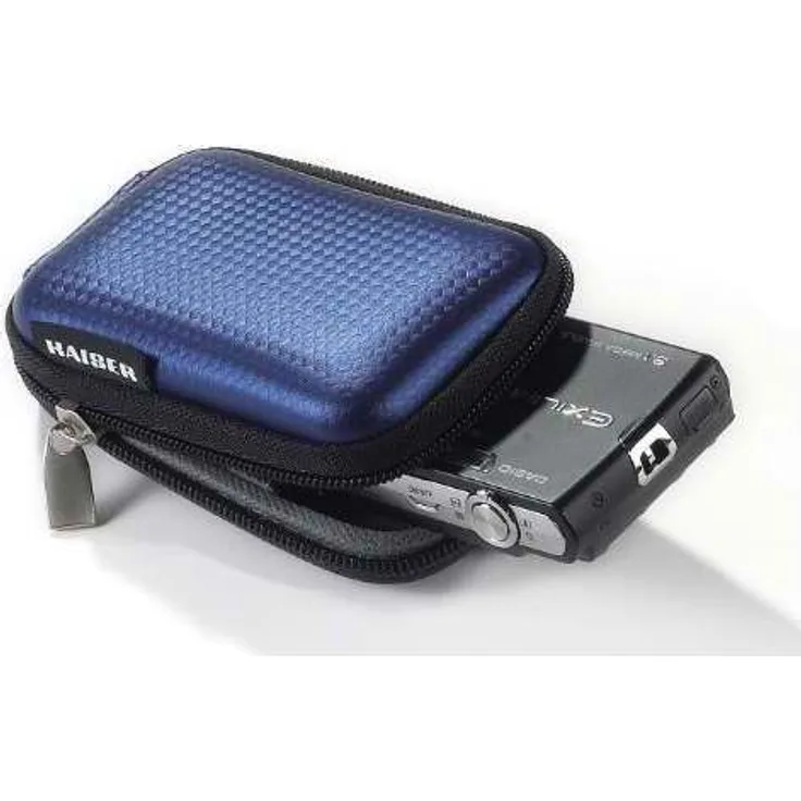 Kaiser Fototechnik digiShell 1 Hartschalentasche für kompakte Kamera mit Trageriemen und Gürtelschlaufe