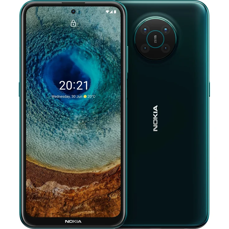 Nokia X10 Smartphone 16,94cm (6,65 Zoll) LCD-Display, 128GB interner Speicher, 4GB RAM, Dual-SIM, Android 11, Forest – Bild 1