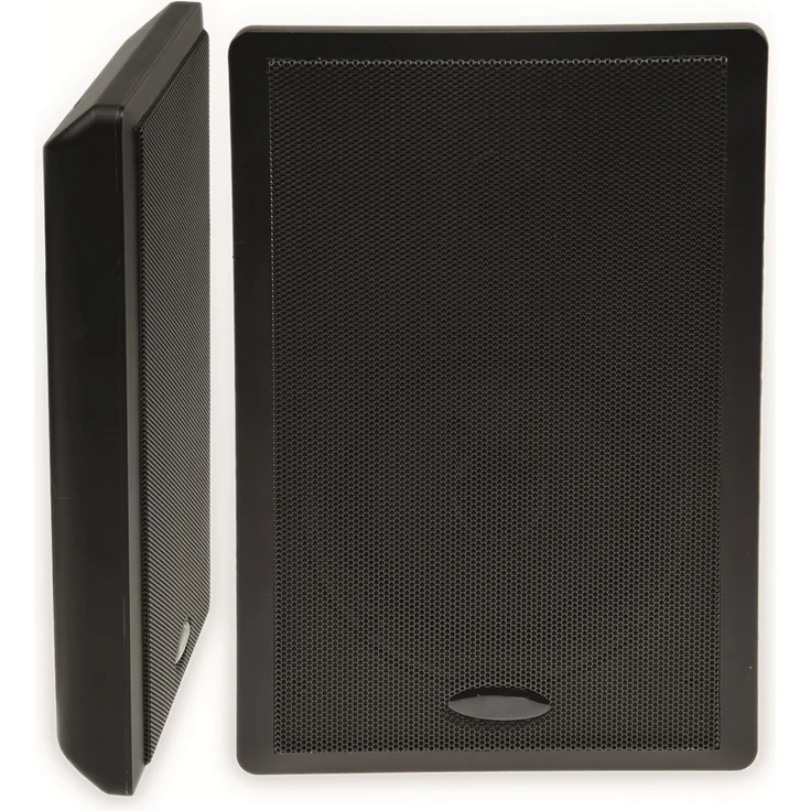 Flach-Lautsprecher CHILITEC 17803, 40 W, schwarz, 2 Stück – Bild 1