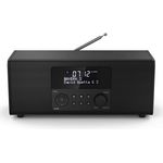 Hama DR1400 Digitalradio mit Wecker, LCD-Display, schwarz