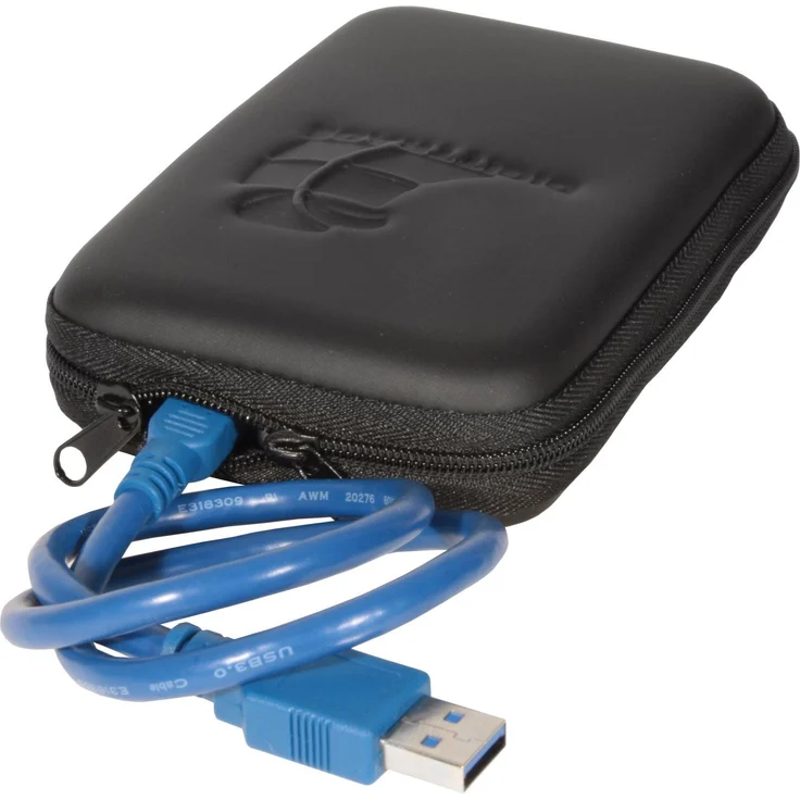 DIGITTRADE RS256 RFID Portable robuste externe Festplatte SSD 500GB (6,4cm (2,5 Zoll), USB 3.0) Anti-Shock Aluminium-Gehäuse mit Verschlüsselung silber – Bild 3