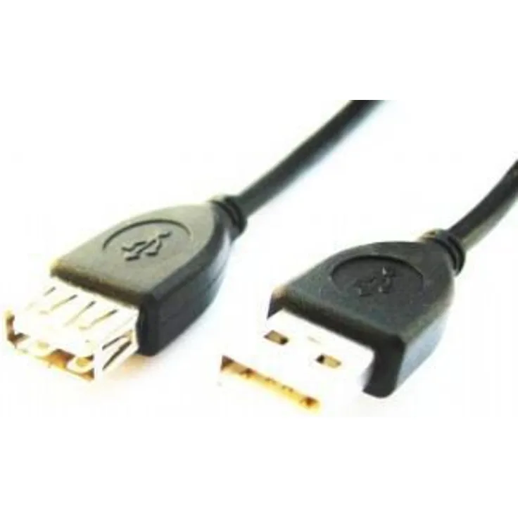Gembird CCP-USB2-AMAF-6 - USB-Verlängerungskabel - USB (W) bis USB (M) - 1.8 m - geformt - Schwarz