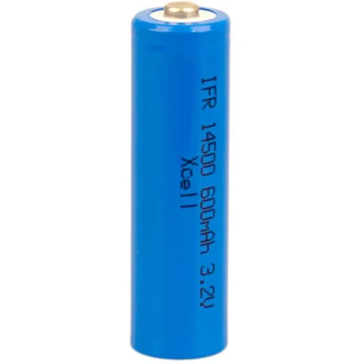 XCell IFR 14500 AA Solar Akku LiFePO4 3,2V 600mAh