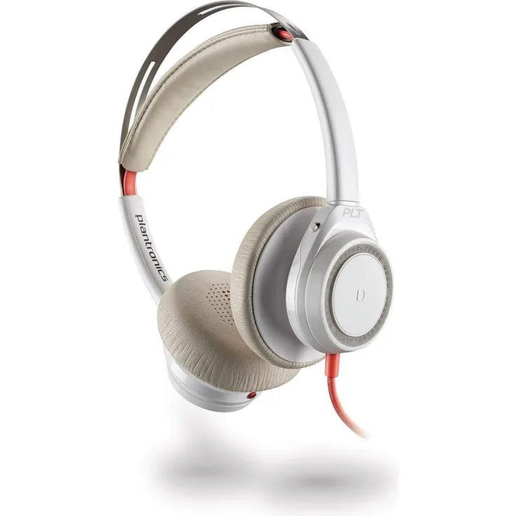 Plantronics Headset Blackwire C7225 On-Ear-Kopfhörer mit USB, Mikrofon, Noise Cancelling, weiß