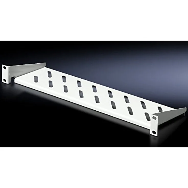 RITTAL DK Geraeteboden BHT 482 6x1 HEx140 mm 10 kg statisch Festeinbau Fuer 19Z 48,26cm Systemlochung RAL 7035