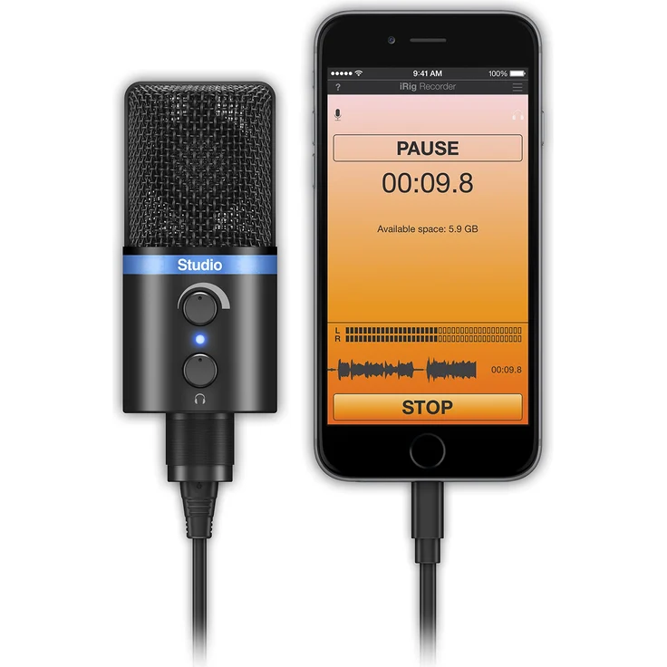 IK Multimedia iRig Mic Studio Mikrofon schwarz – Bild 1