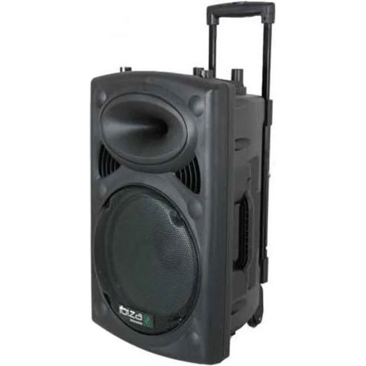 Ibiza Light & Sound PORT15UHF-BT Mobile Sound 15 Zoll, 800 W Beschallungsanlage-DJ Box mit Bluetooth, USB, Akku, 2x UHF Mikro und Radio – Bild 1
