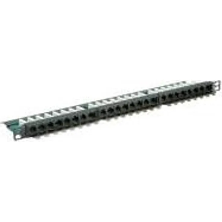 Roline Kat. 6 48,30cm (19 Zoll)-Patchpanel, 24P, ungeschirmt, schwarz, 0,5 HE (26.11.0372)