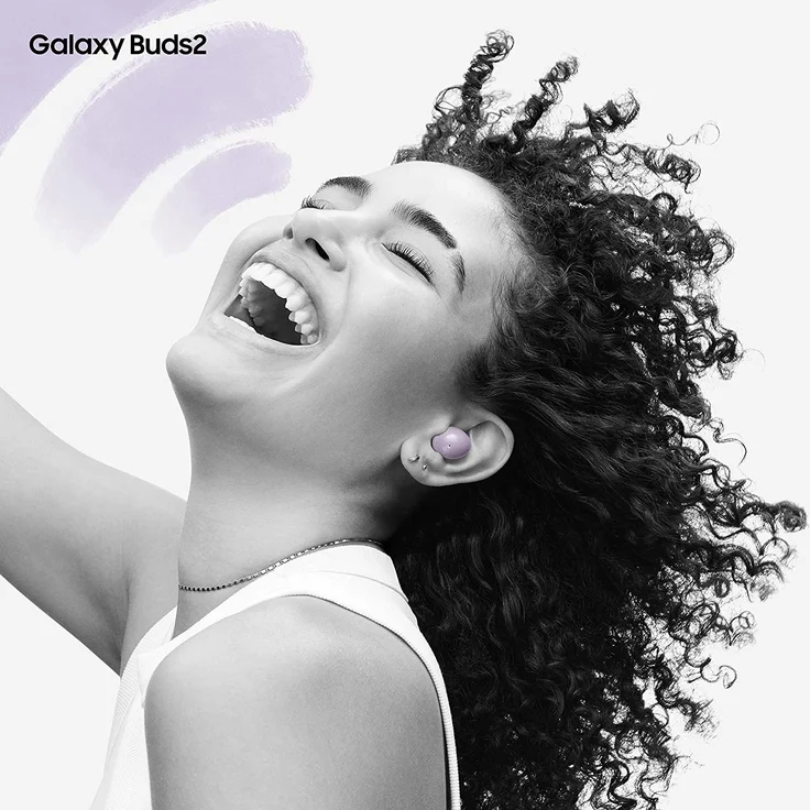 Samsung Galaxy Buds2 SM-R177 True Wireless In-Ear-Kopfhörer mit Bluetooth, Noise Cancelling, wasserdicht, violett (2021) – Bild 3