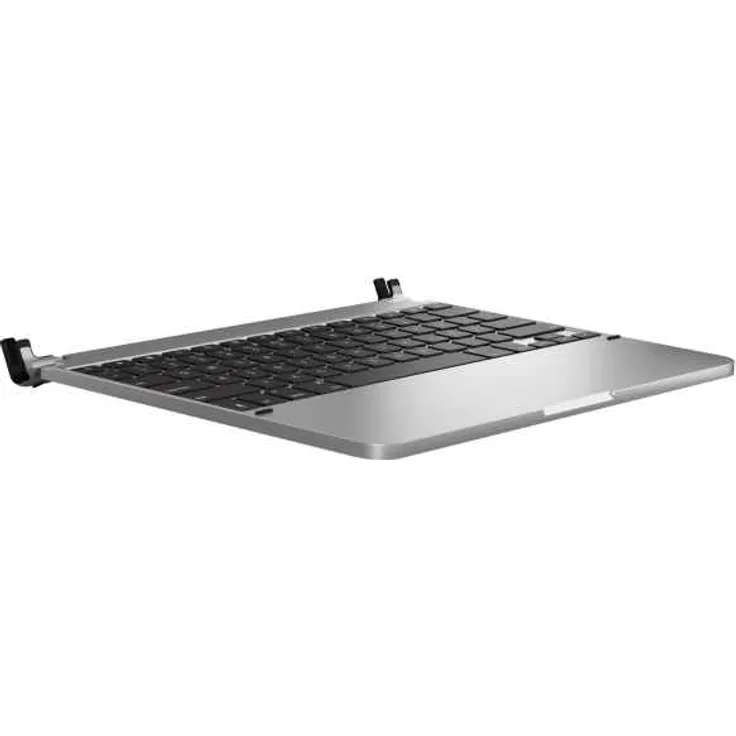 BRYDGE 12.9 Pro, Hochwertige Bluetooth Tastatur aus Aluminium, deutsches Layout QWERTZ, für das iPad Pro 12.9 (2018 & 2020), inklusive magnetischem iPad Cover, silber - Preisvergleich