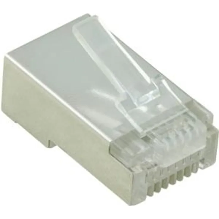 Value 21993061 Modular Plug geschirmt, Kat.5e, 10 Stück transparent