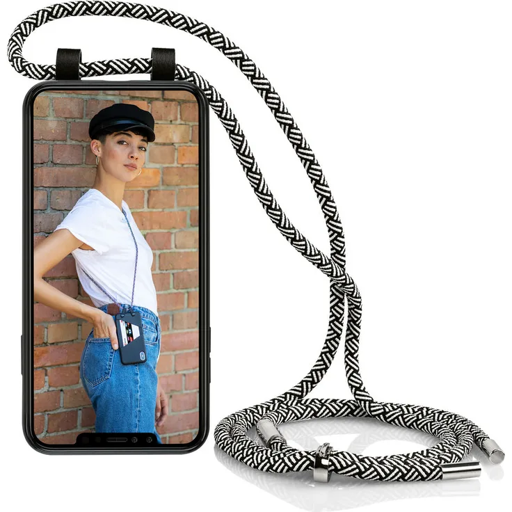Artwizz HangOn Hülle für Samsung Galaxy S20, Handykette, Schutzhülle, Umhängen, schwarz